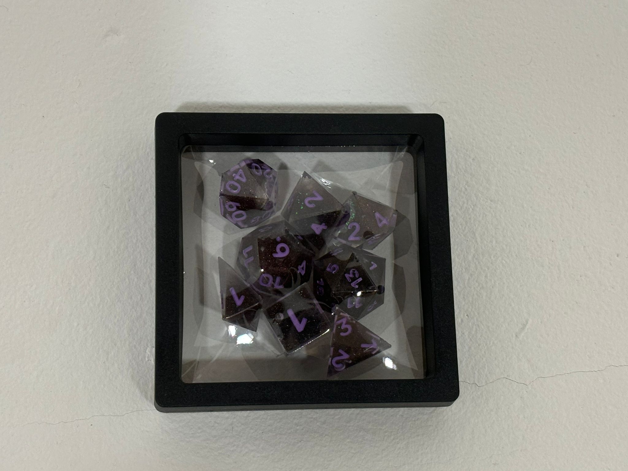 Nice Dice - 7pc Set - Black Purple